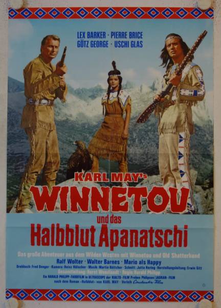 Karl May Winnetou and the Crossbreed re-release german movie poster